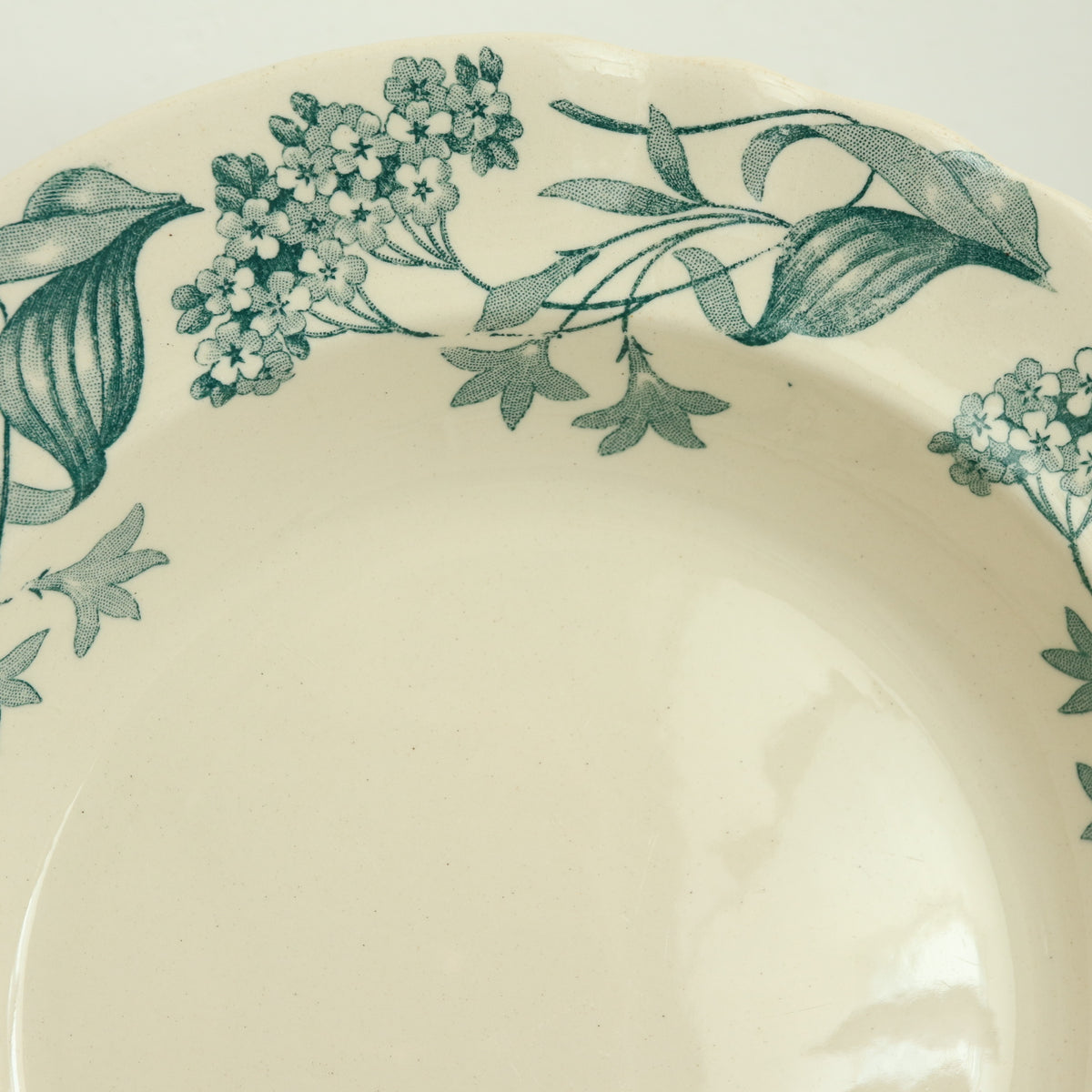 アンティーク プレート リラ 深皿 フランス ロンシャン製 LILAS Longcamp