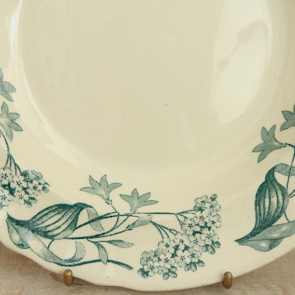 アンティーク プレート リラ 深皿 フランス ロンシャン製 LILAS Longcamp