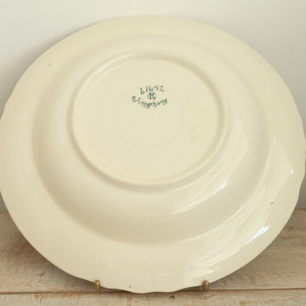 アンティーク プレート リラ ライラック 深皿 フランス ロンシャン製 LILAS Longcamp
