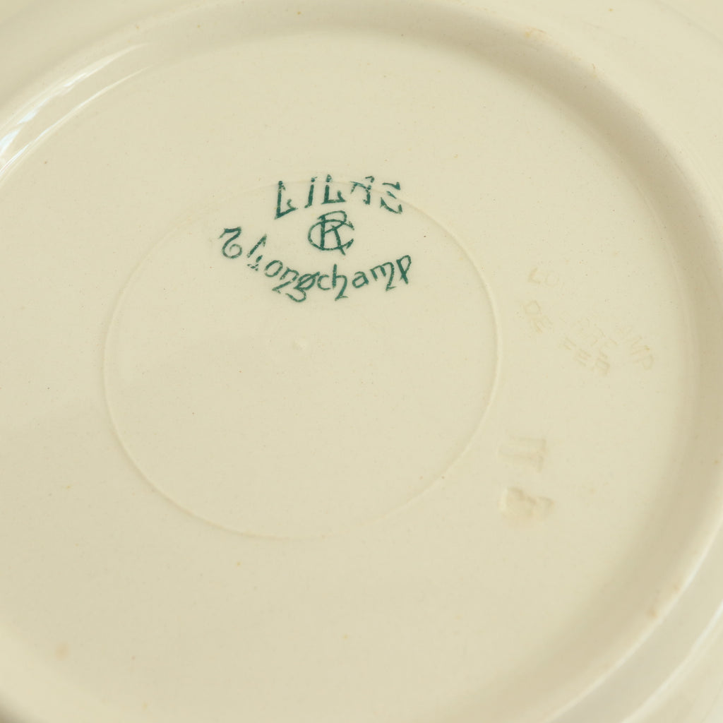 アンティーク プレート リラ ライラック 深皿 フランス ロンシャン製 LILAS Longcamp