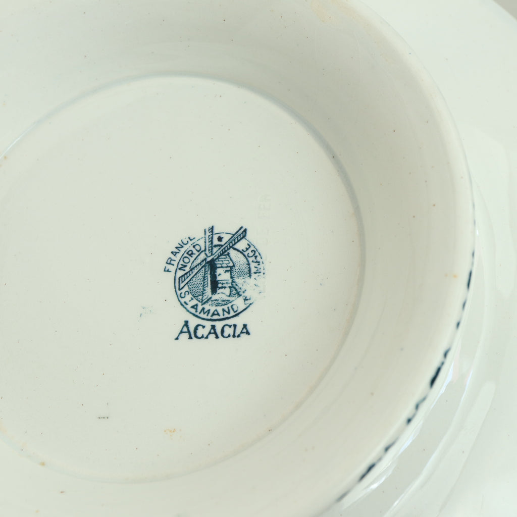 アンティーク コンポティエ ACACIA フランス サンタマン製 SAINT AMAND HAMAGE