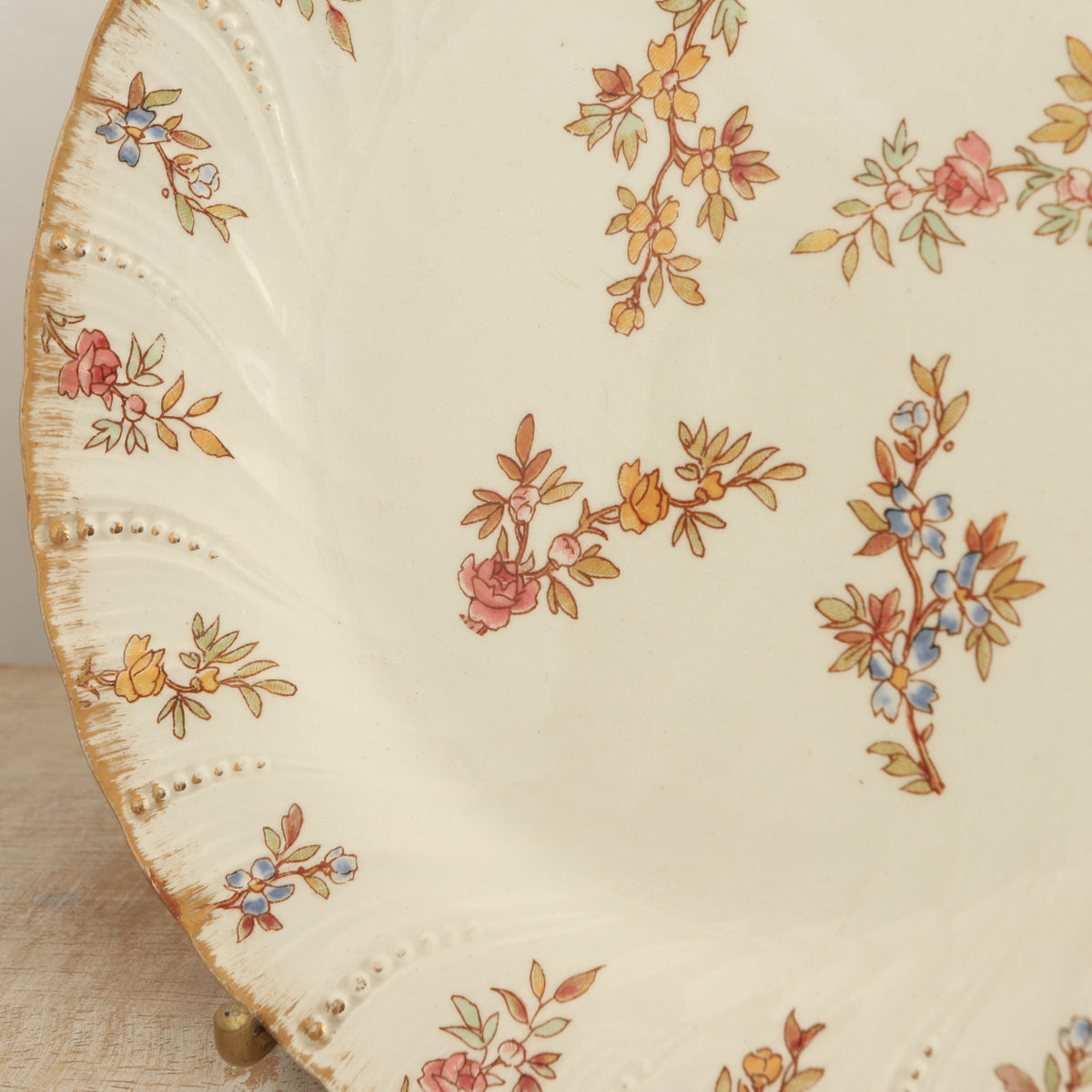 アンティークプレート ルイ15世 デザート皿 LOUIS XV フランス サルグミンヌ製 U&C SARREGUEMINES