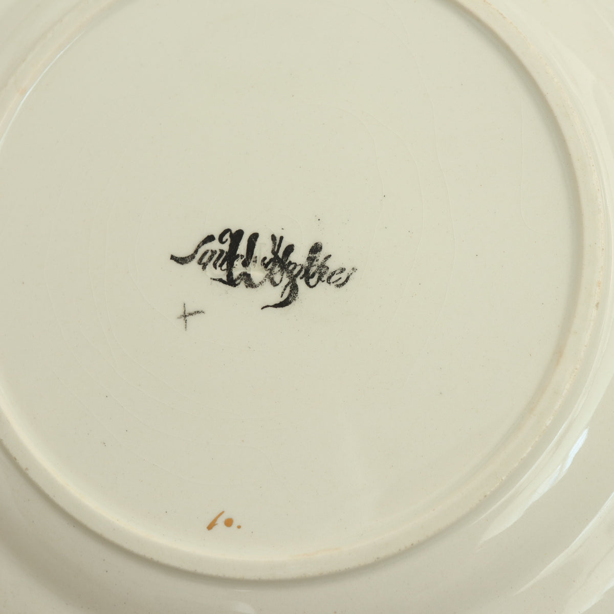 アンティークプレート ルイ15世 デザート皿 LOUIS XV フランス サルグミンヌ製 U&C SARREGUEMINES