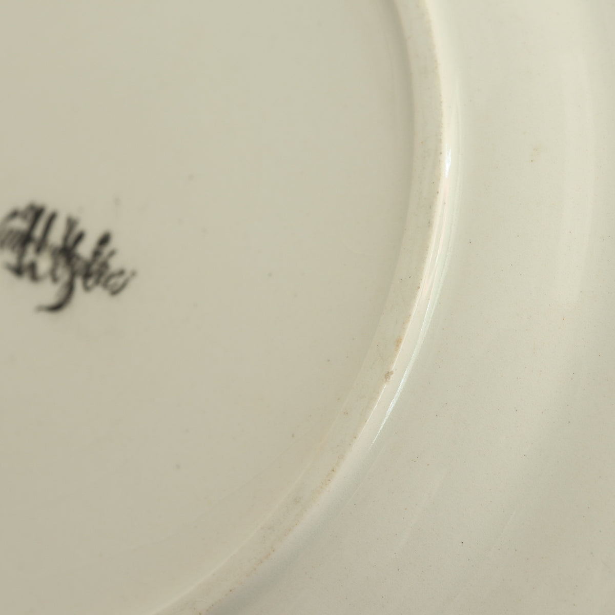 アンティークプレート ルイ15世 デザート皿 LOUIS XV フランス サルグミンヌ製 U&C SARREGUEMINES