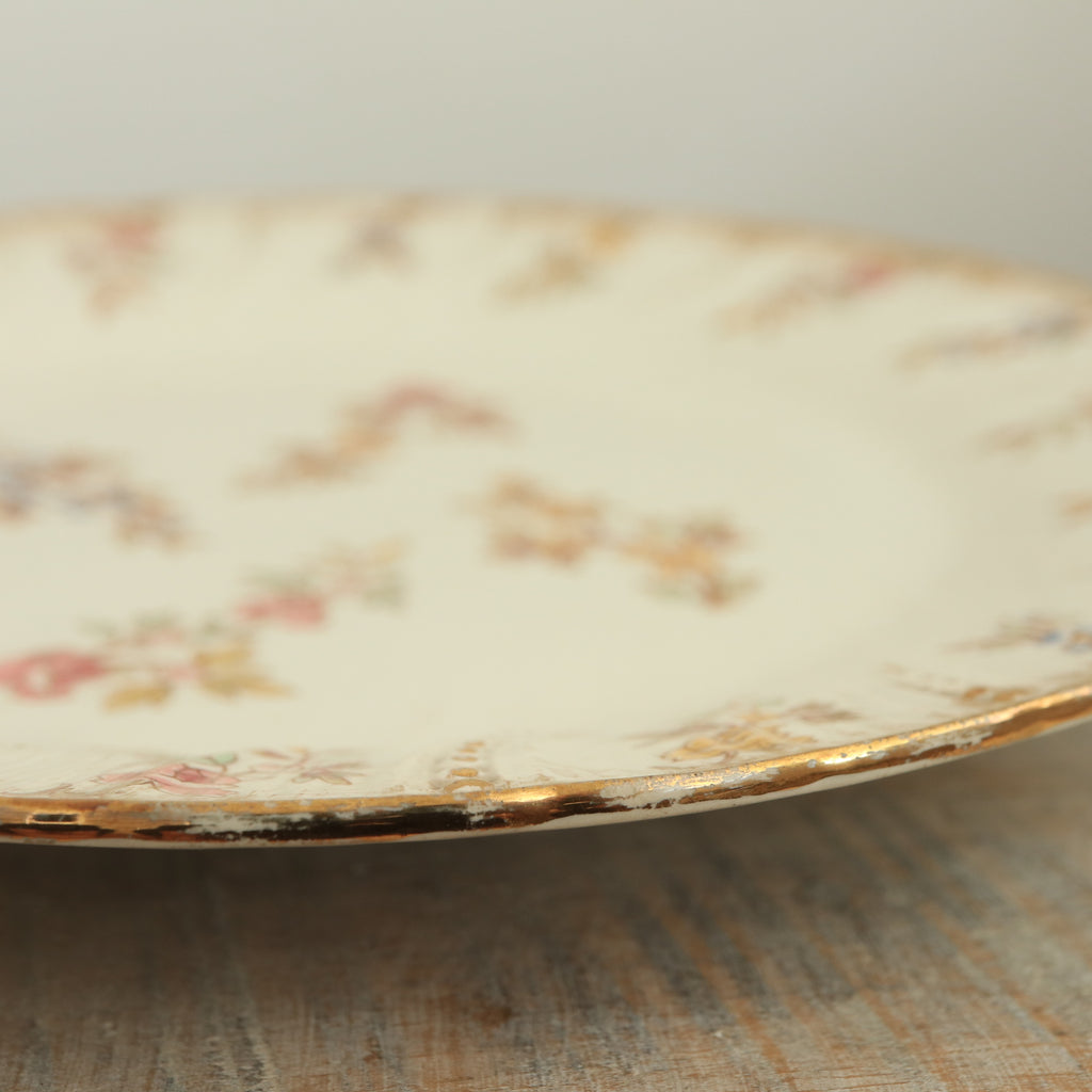 アンティークプレート ルイ15世 デザート皿 LOUIS XV フランス サルグミンヌ製 U&C SARREGUEMINES