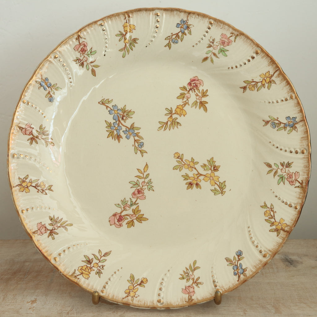 アンティークプレート ルイ15世 デザート皿 LOUIS XV フランス サルグミンヌ製 U&C SARREGUEMINES