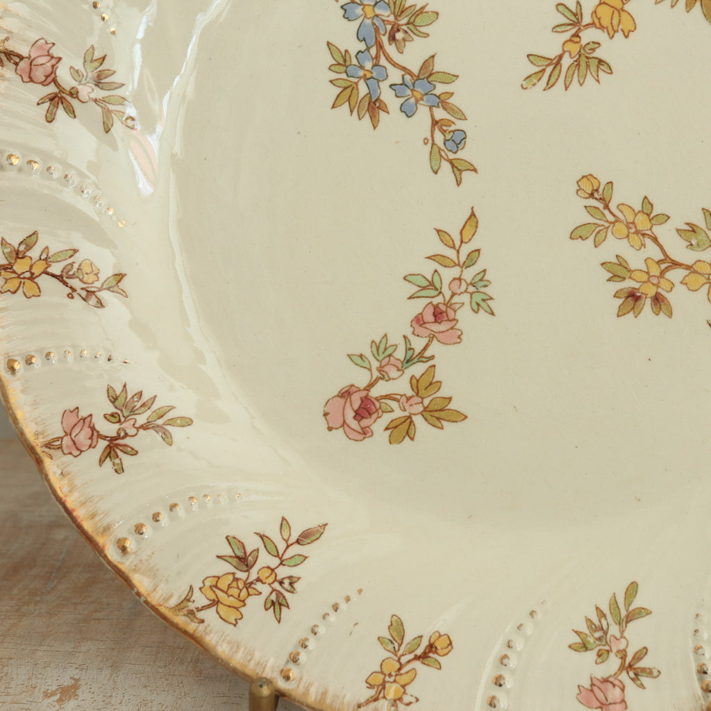 アンティークプレート ルイ15世 デザート皿 LOUIS XV フランス サルグミンヌ製 U&C SARREGUEMINES