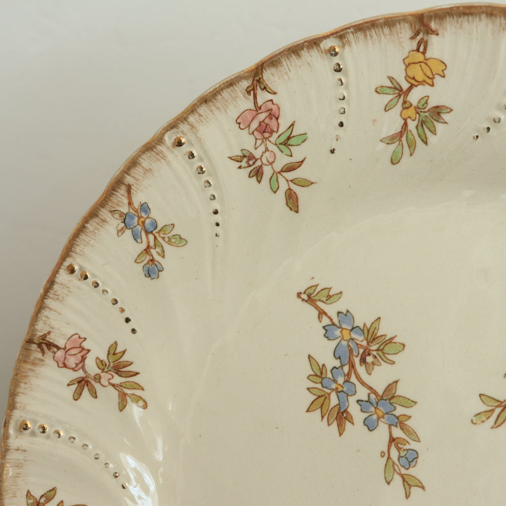 アンティークプレート ルイ15世 デザート皿 LOUIS XV フランス サルグミンヌ製 U&C SARREGUEMINES
