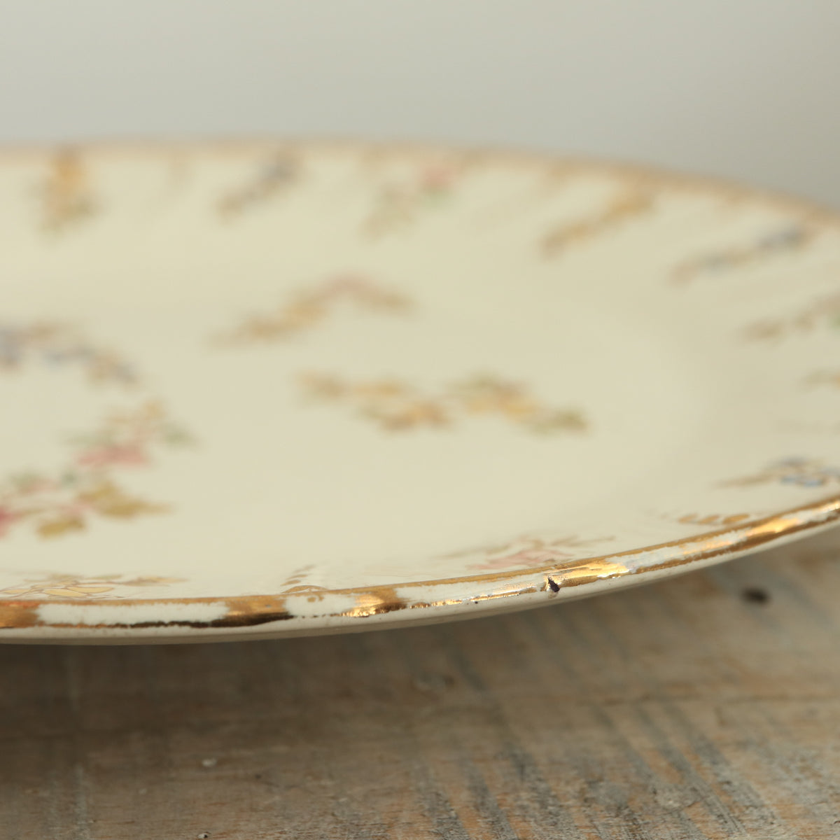 アンティークプレート ルイ15世 デザート皿 LOUIS XV フランス サルグミンヌ製 U&C SARREGUEMINES