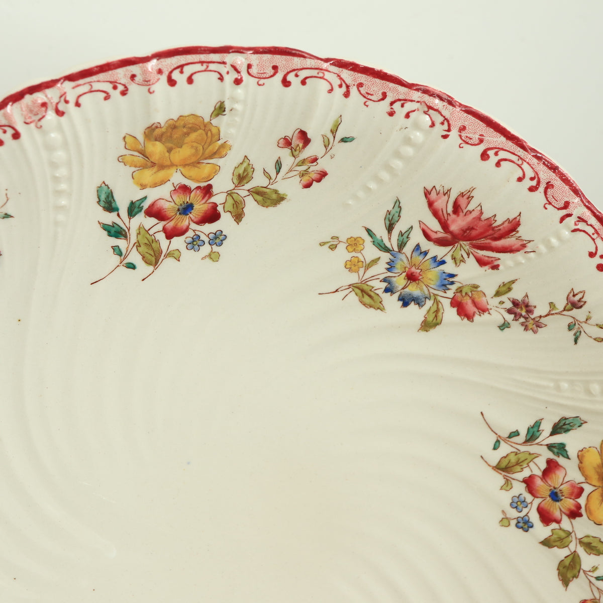 Antique Compote Décor 19 DECOR19 France, Sarreguemines, FAIENCERIES ...
