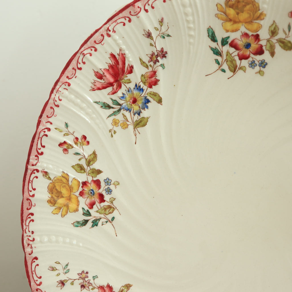 アンティークコンポティエ デコール19  DECOR19 フランス サルグミンヌ製 FAIENCERIES SARREGUEMINES
