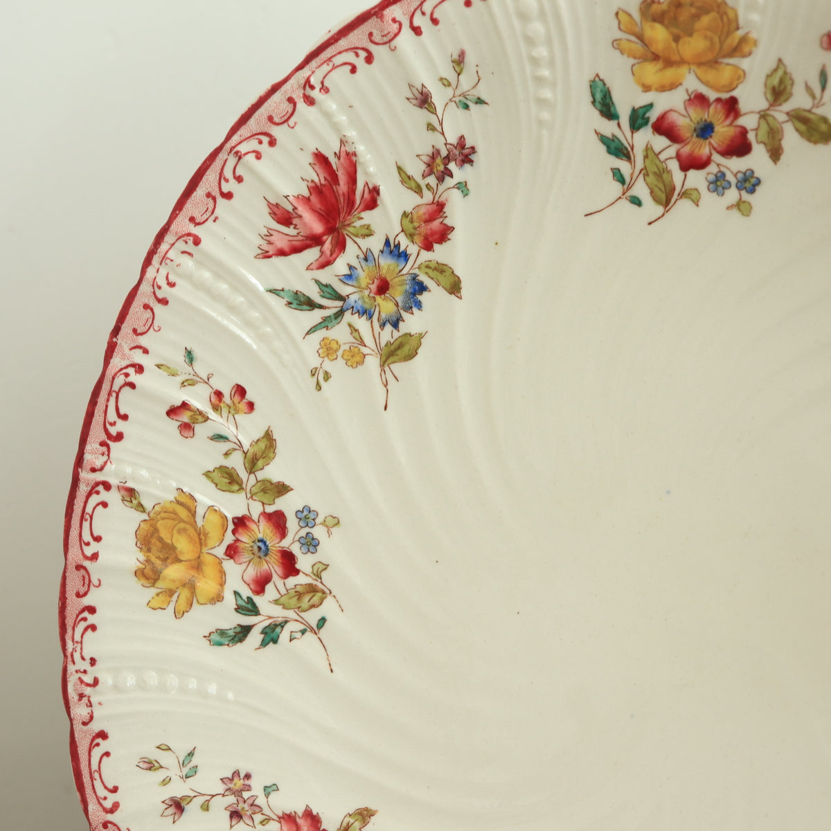 アンティークコンポティエ デコール19  DECOR19 フランス サルグミンヌ製 FAIENCERIES SARREGUEMINES
