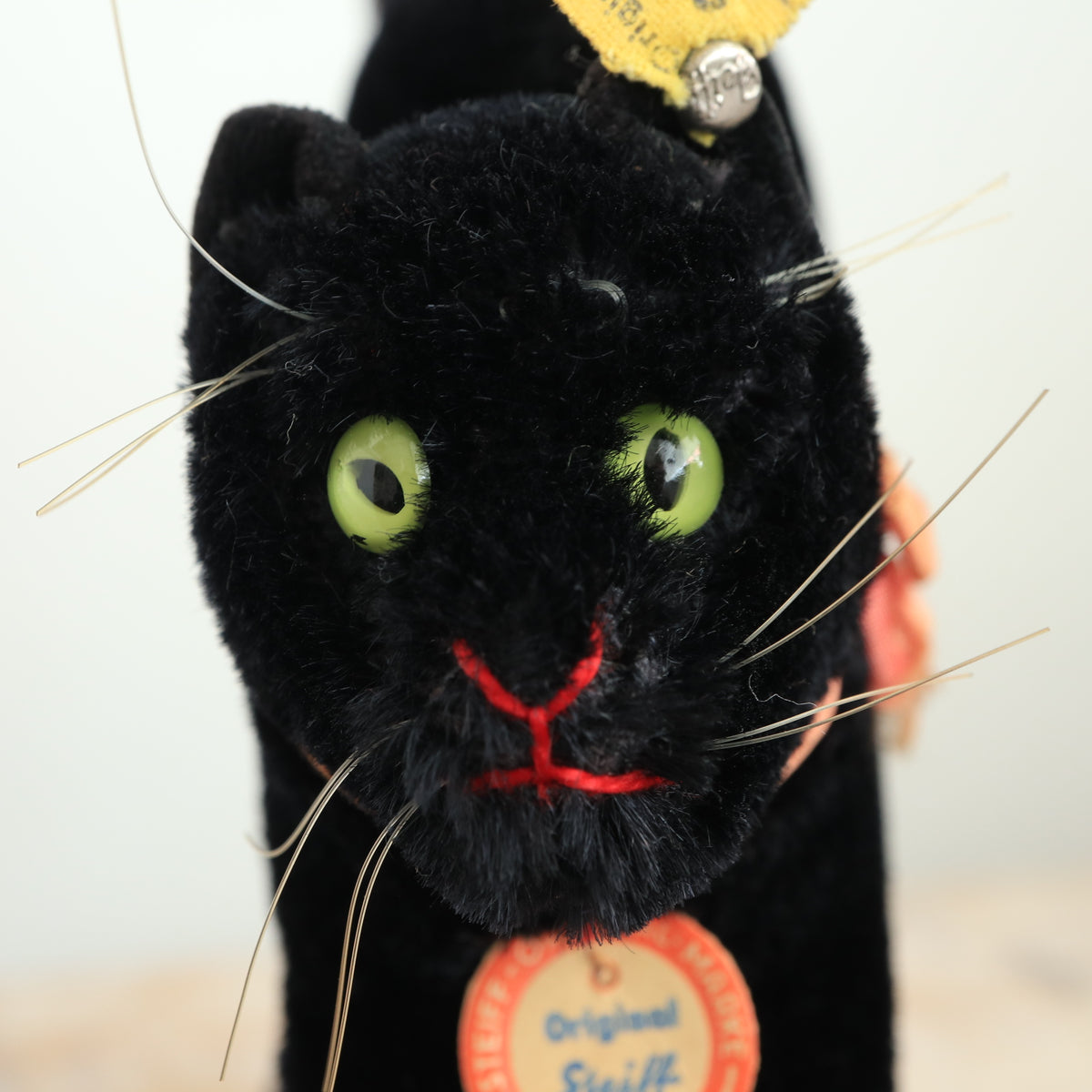アンティーク シュタイフ 黒猫 Steiff Black Tom Cat 14cm