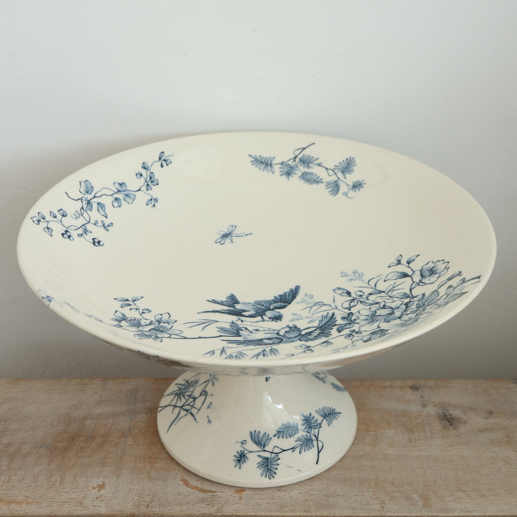 アンティーク コンポティエ 小鳥 MIGNON フランス ロンウィー製 LONGWY