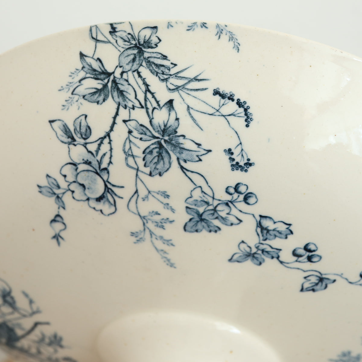 アンティーク コンポティエ 小鳥 MIGNON フランス ロンウィー製 LONGWY