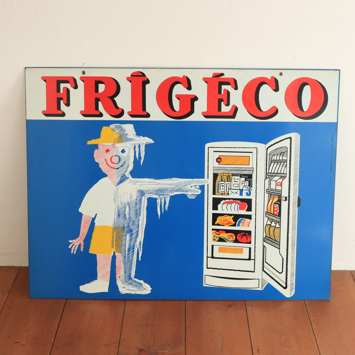 サヴィニャック ビンテージ看板 FRIGECO SAVIGNAC
