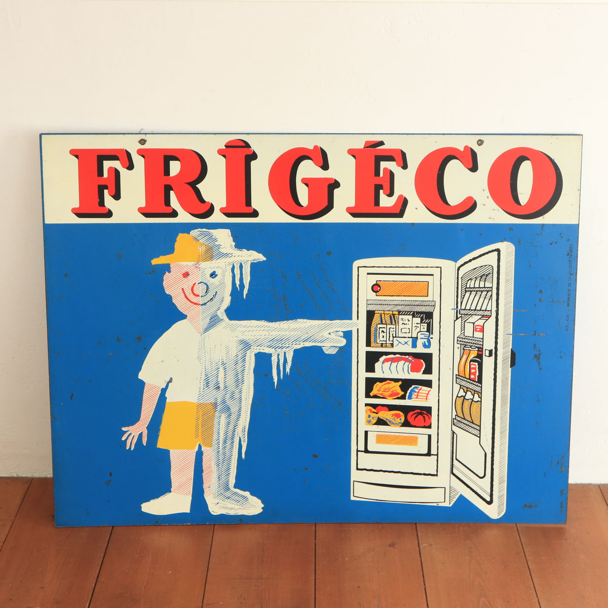 サヴィニャック ビンテージ看板 FRIGECO SAVIGNAC