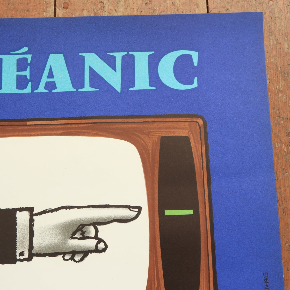 サヴィニャック オセアニック テレビ ヴィンテージポスター Savignac OCEANIC