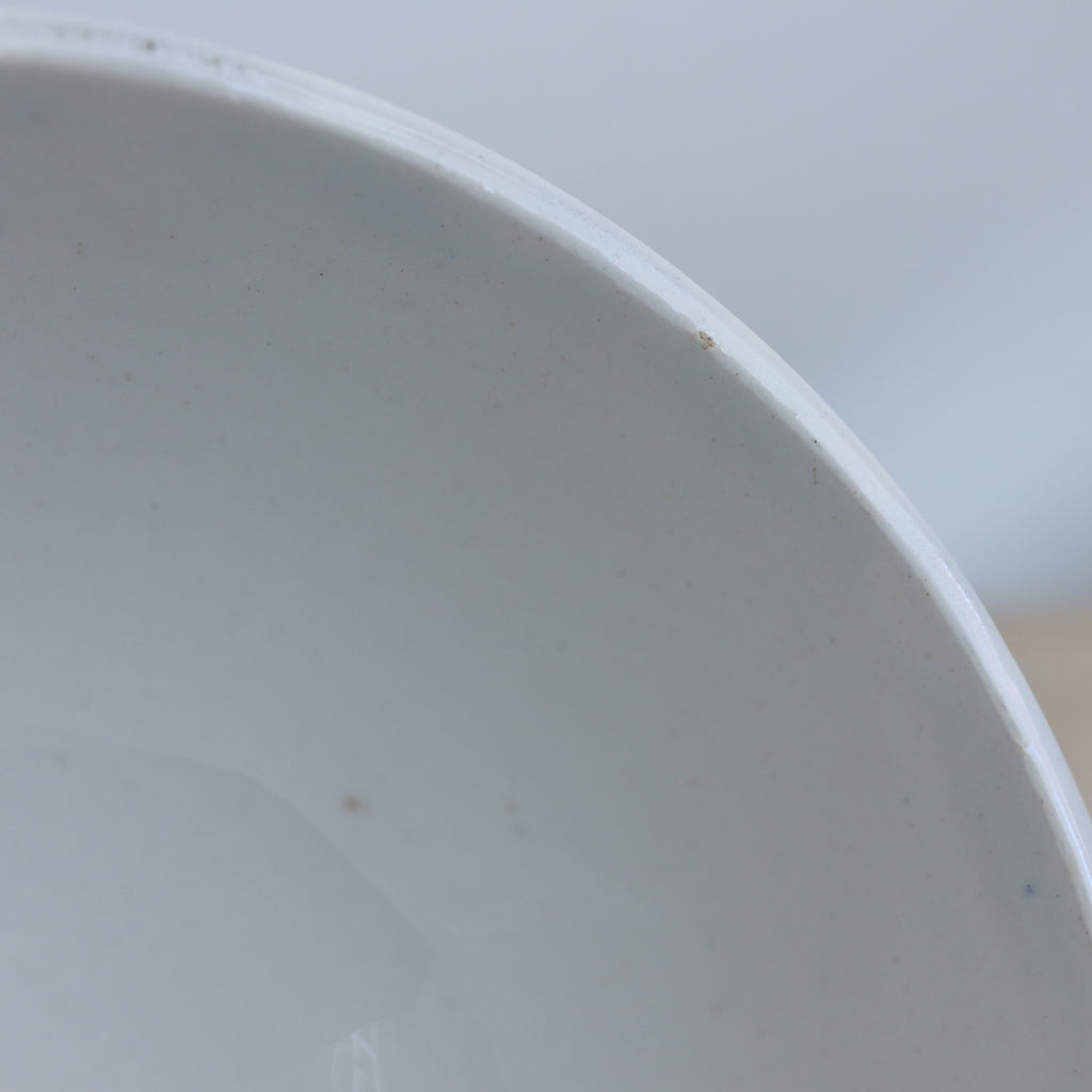 アンティーク カフェオレボウル ルルド スカラップ SOUVENIR DE LOURDES フランス ディゴワン製 Digoin
