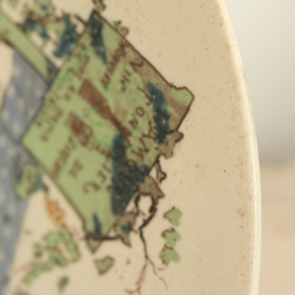 アンティークプレート Froment Richard 樽職人 Le Tonnelier フランス サルグミンヌ製 U&C SARREGUEMINES