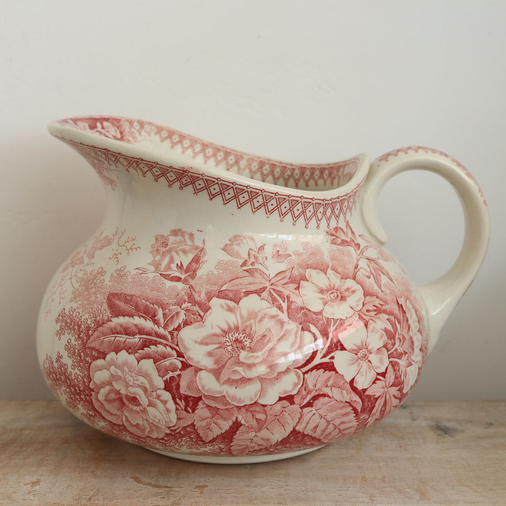 アンティーク ピシェ JARDINIERE フランス サルグミンヌ製 U&C SARREGUEMINES