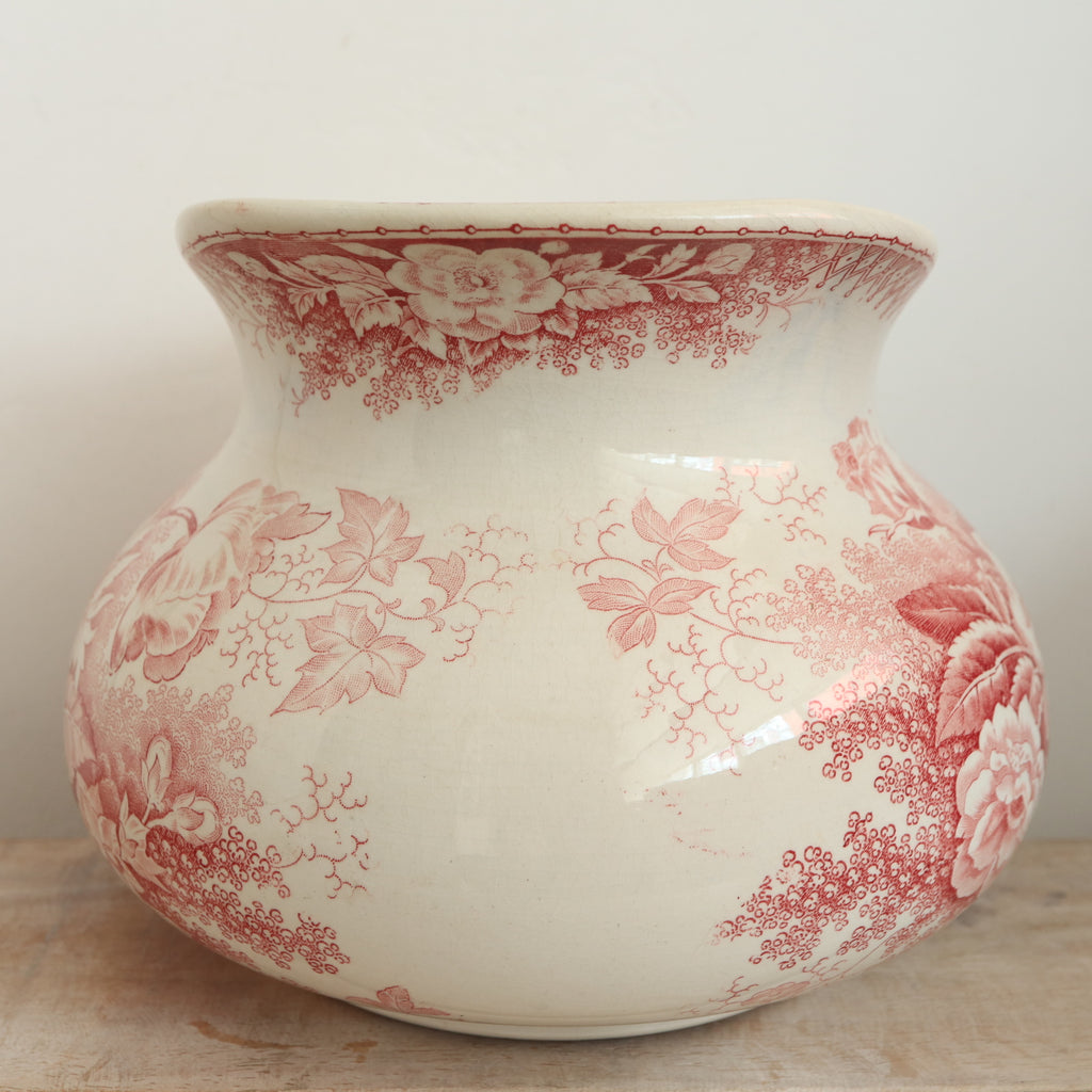 アンティーク ピシェ JARDINIERE フランス サルグミンヌ製 U&C SARREGUEMINES