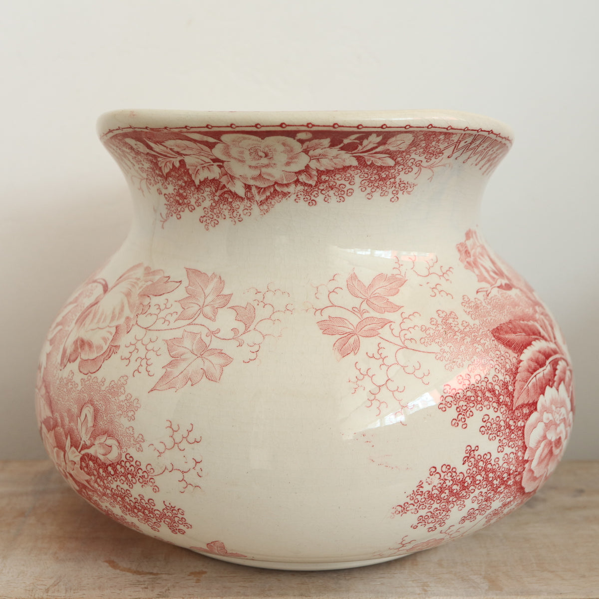 アンティーク ピシェ JARDINIERE フランス サルグミンヌ製 U&C SARREGUEMINES