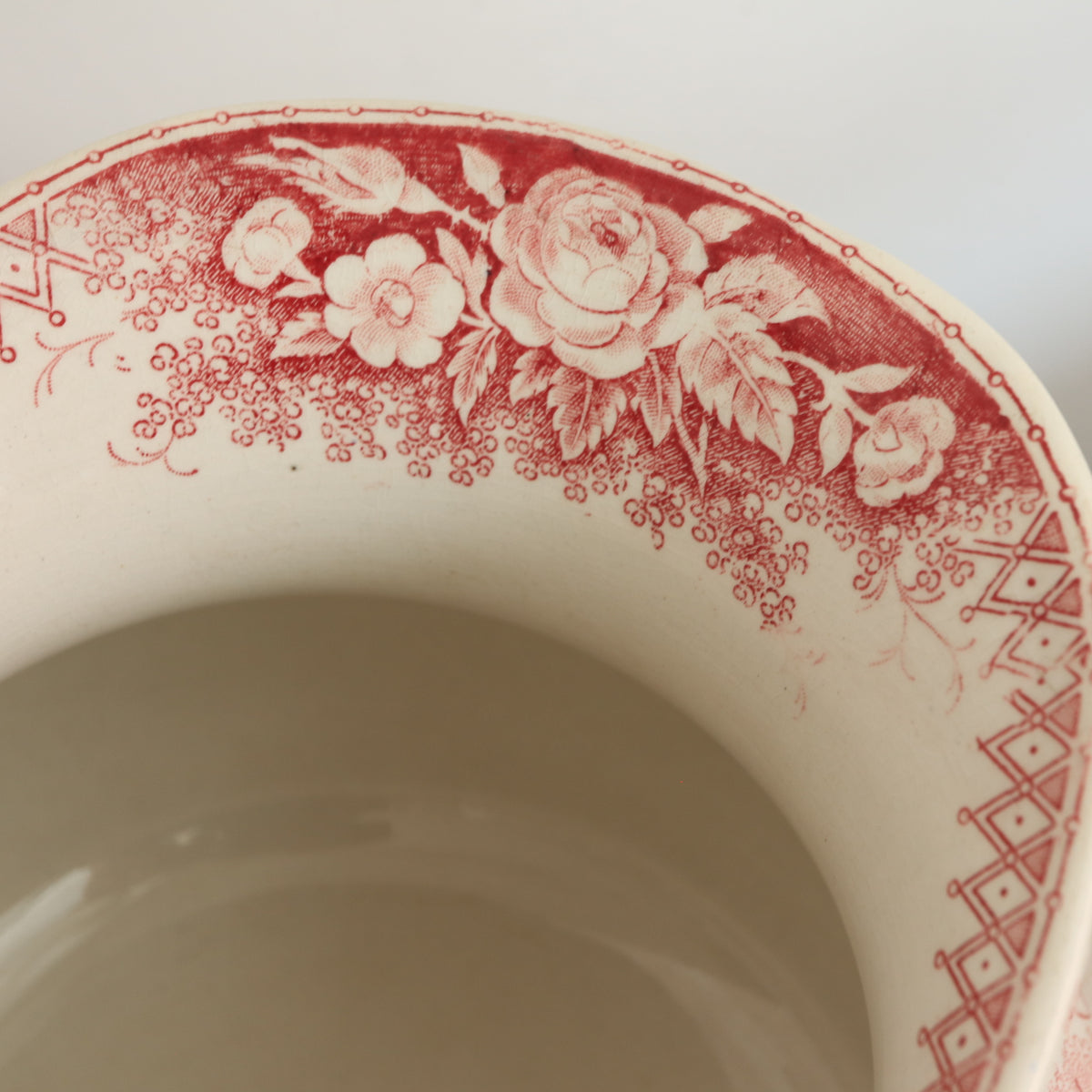 アンティーク ピシェ JARDINIERE フランス サルグミンヌ製 U&C SARREGUEMINES