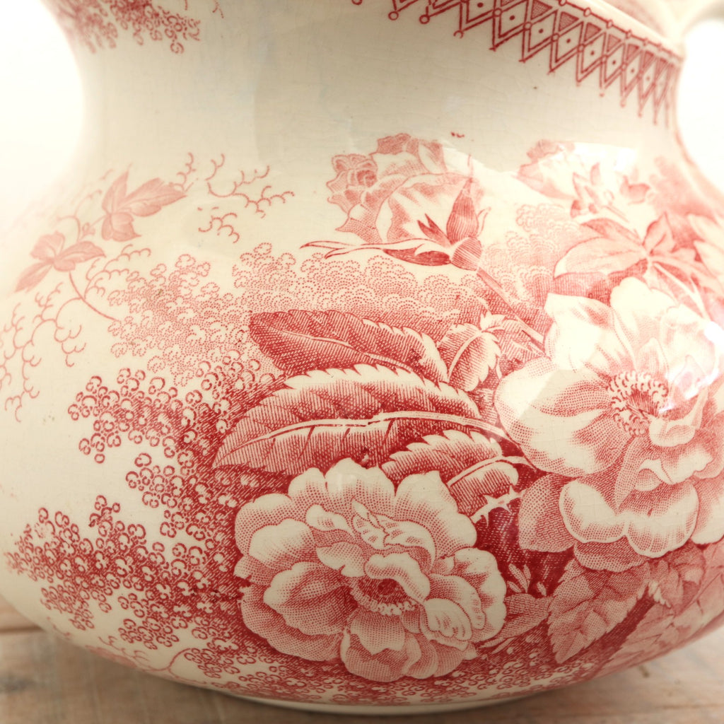 アンティーク ピシェ JARDINIERE フランス サルグミンヌ製 U&C SARREGUEMINES