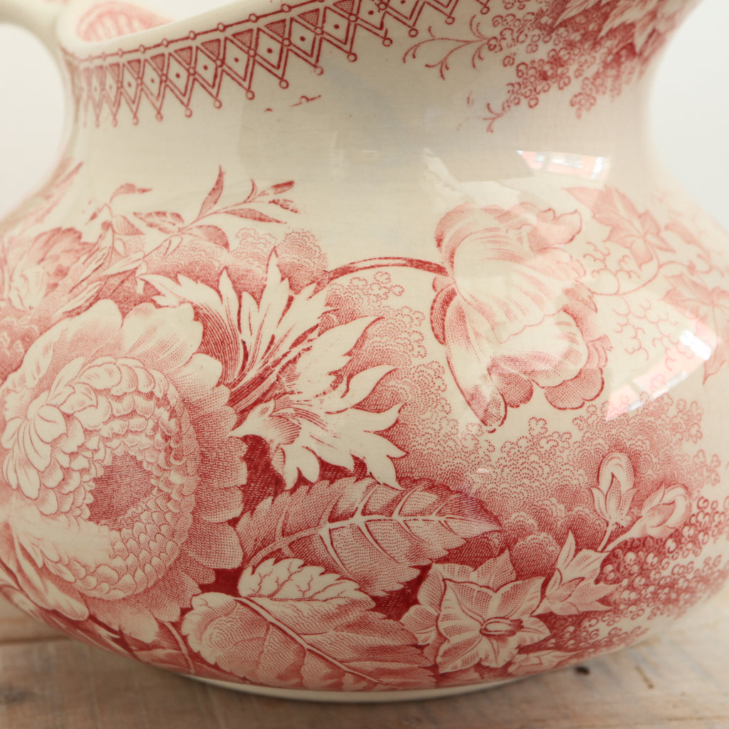 アンティーク ピシェ JARDINIERE フランス サルグミンヌ製 U&C SARREGUEMINES