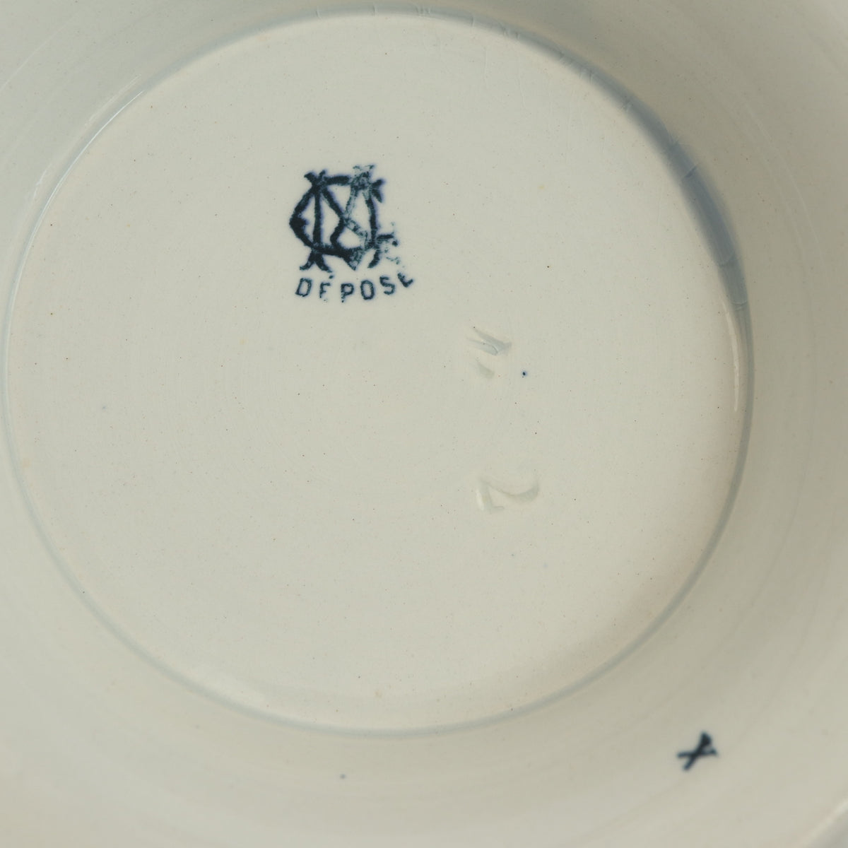 アンティーク コンポティエ スイートピー Pois De Senteur フランス クレイユモントロー製 Creil Montereau