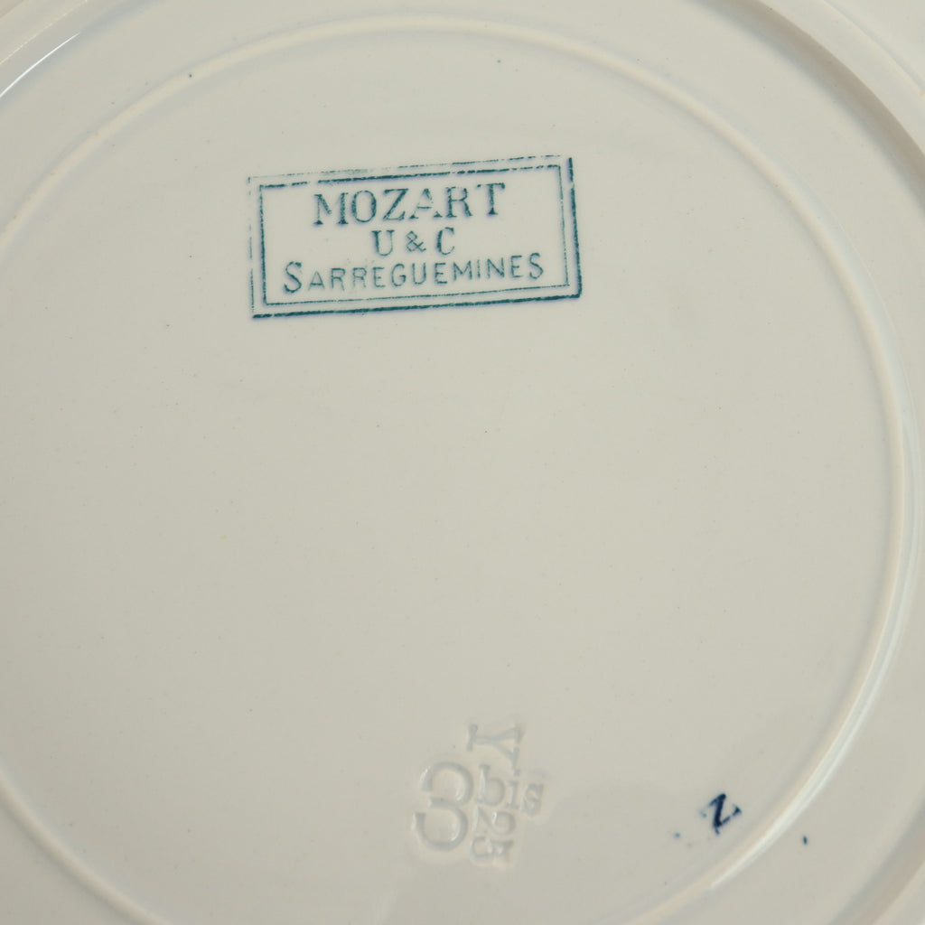 アンティークプレート モーツァルト 皿 MOZART フランス サルグミンヌ製 U&C SARREGUEMINES