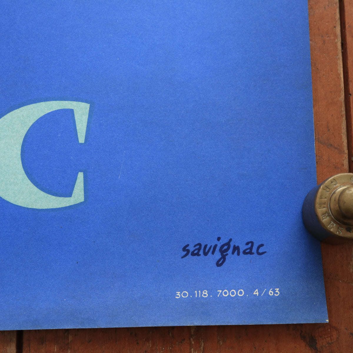 サヴィニャック オセアニック ラジオ ヴィンテージポスター Savignac OCEANIC TRANSISTORS