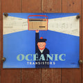 サヴィニャック オセアニック ラジオ ヴィンテージポスター Savignac OCEANIC TRANSISTORS