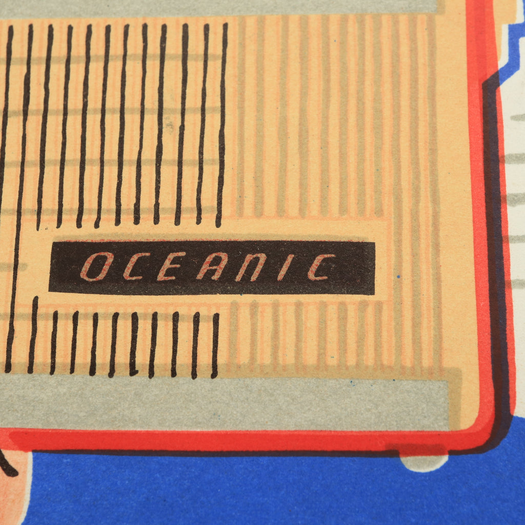 サヴィニャック オセアニック ラジオ ヴィンテージポスター Savignac OCEANIC TRANSISTORS
