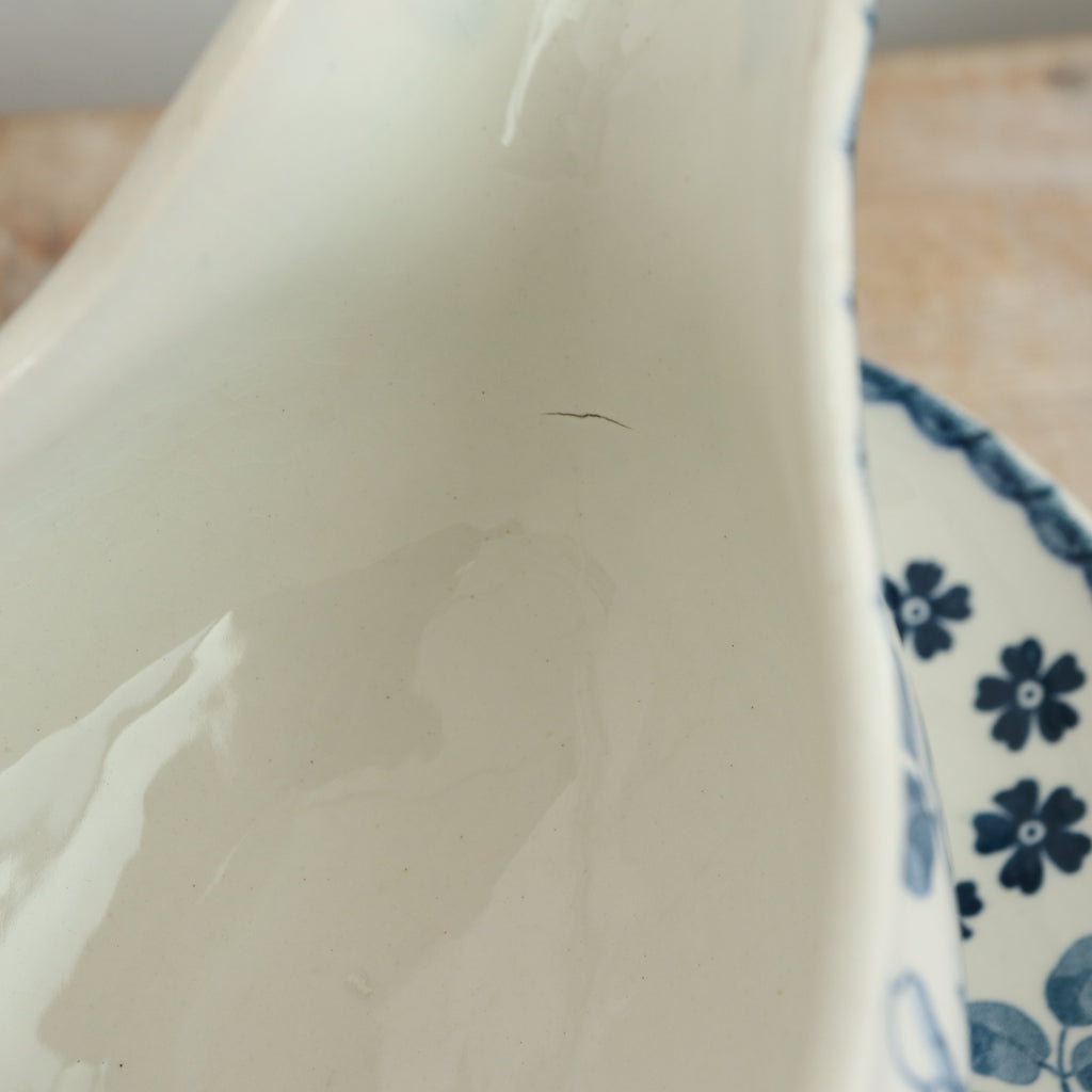 アンティーク ソーシエール サルグミンヌ フランス Trouville U&C SARREGUEMINES FRANCE Antique Gravy boat