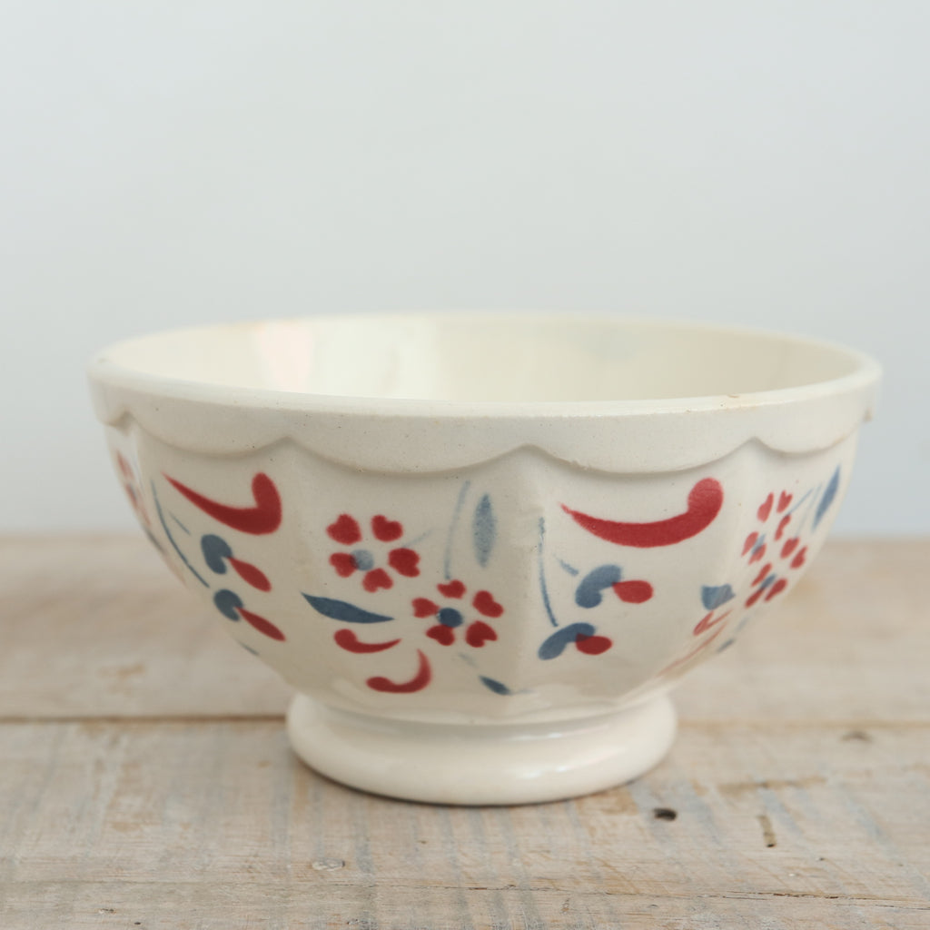 アンティーク プチ カフェオレボウル 9317 スカラップ サルグミンヌ フランス Digoin & Sarreguemines Antique Bowl