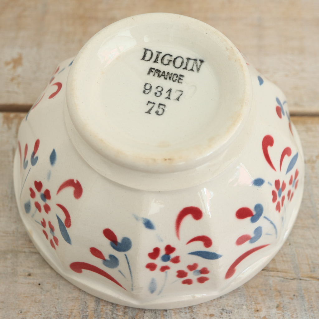 アンティーク プチ カフェオレボウル 9317 スカラップ サルグミンヌ フランス Digoin & Sarreguemines Antique Bowl