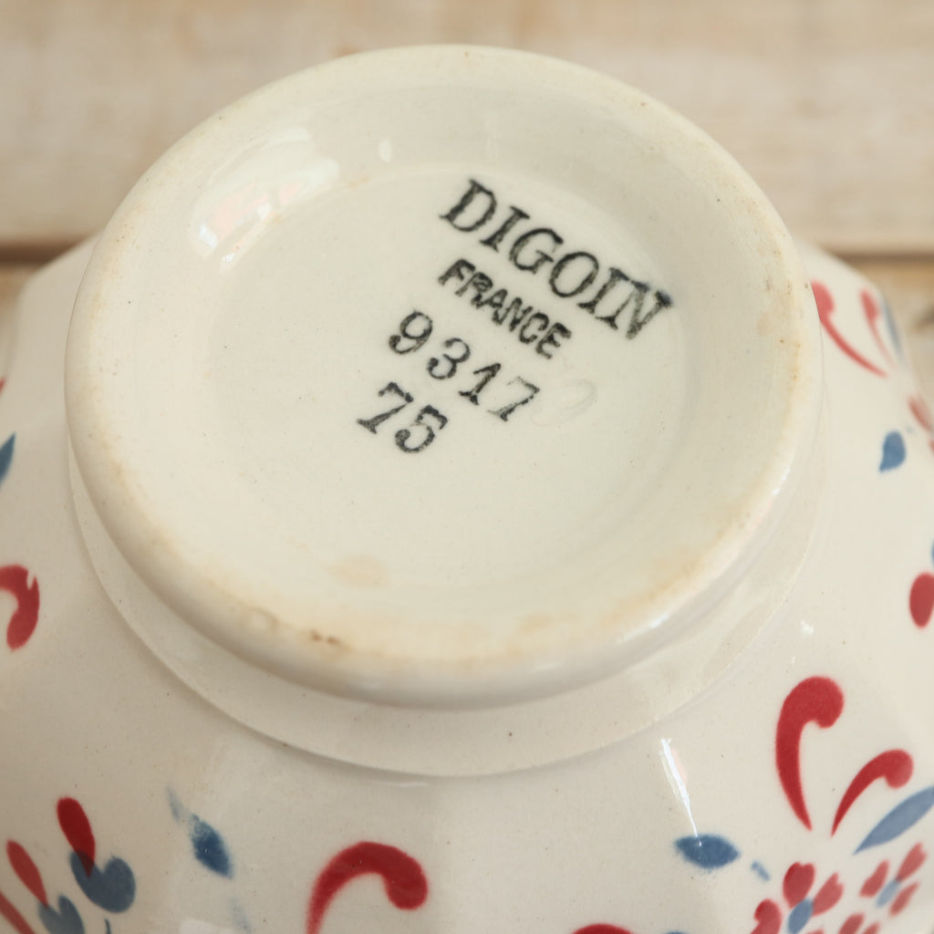 アンティーク プチ カフェオレボウル 9317 スカラップ サルグミンヌ フランス Digoin & Sarreguemines Antique Bowl