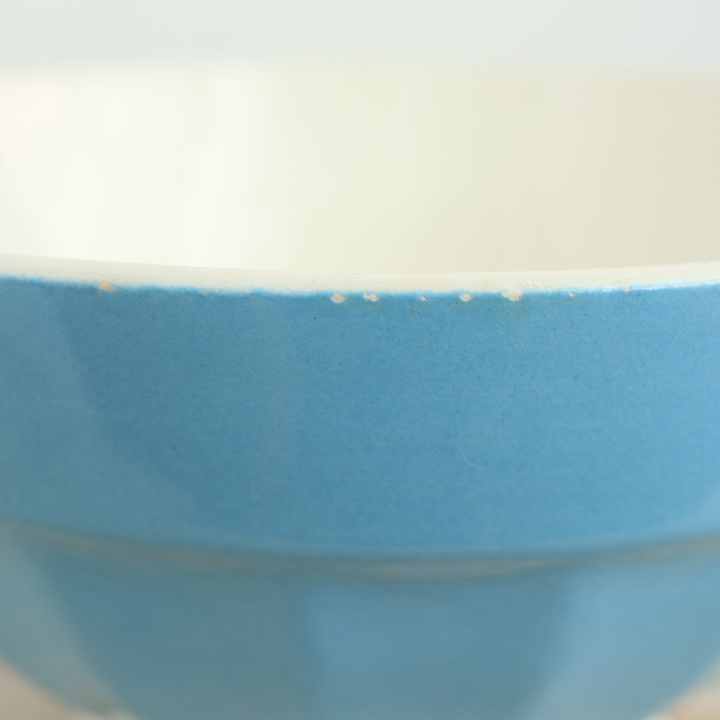 アンティーク カフェオレボウル ライトブルー サルグミンヌ フランス Digoin & Sarreguemines Antique Bowl