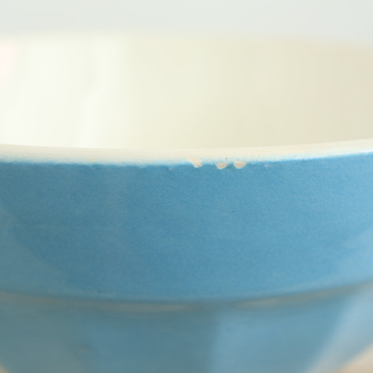 アンティーク カフェオレボウル ライトブルー サルグミンヌ フランス Digoin & Sarreguemines Antique Bowl