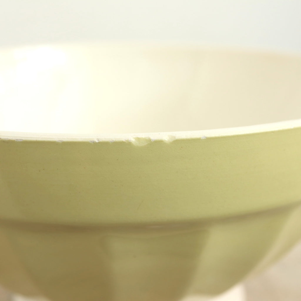 アンティーク カフェオレボウル ライトイエロー サルグミンヌ フランス Digoin & Sarreguemines Antique Bowl
