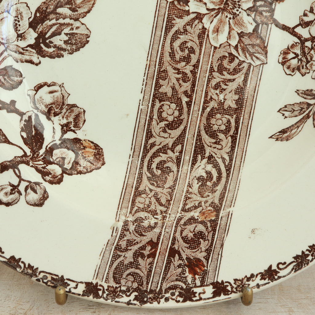 アンティーク プレート 深皿 エミールブルジョワ フランス Emile bourgeois Antique Plate