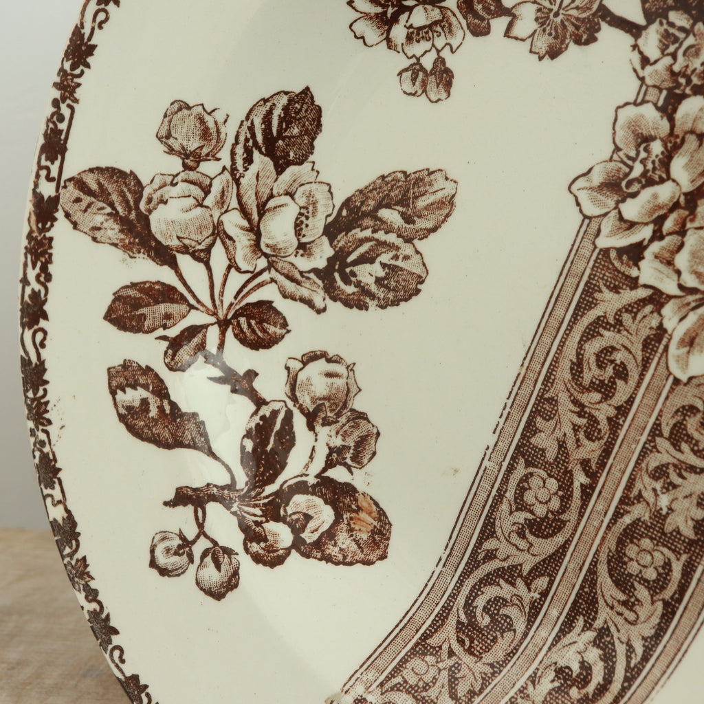 アンティーク プレート 深皿 エミールブルジョワ フランス Emile bourgeois Antique Plate