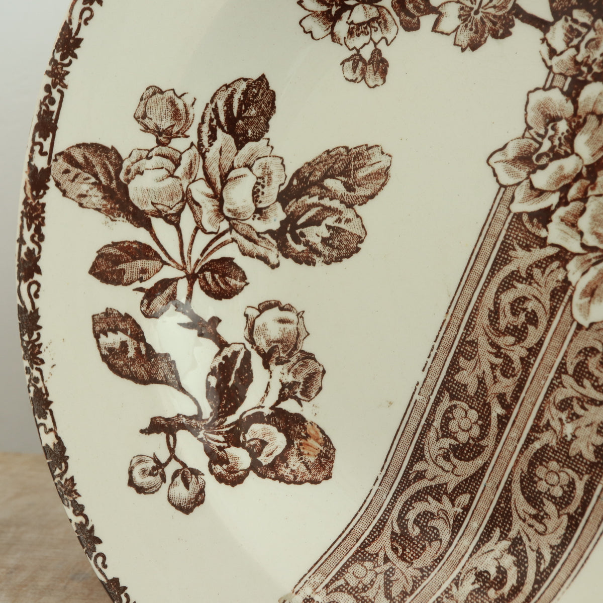 アンティーク プレート 深皿 エミールブルジョワ フランス Emile bourgeois Antique Plate