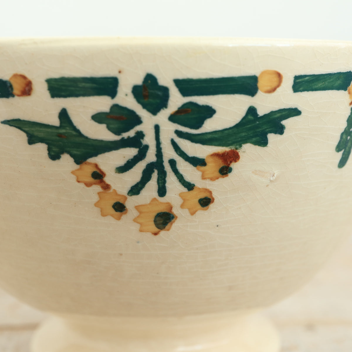 アンティーク カフェオレボウル ミモザ ショワジールロワ フランス CHOISY LE ROI FRANCE Antique Bowl