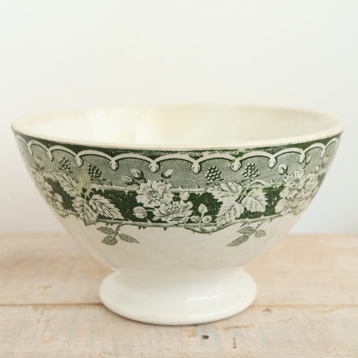 アンティーク カフェオレボウル サンタマン フランス MURIER ST.AMAND HAMAGE NORD FRANCE Antique Bowl