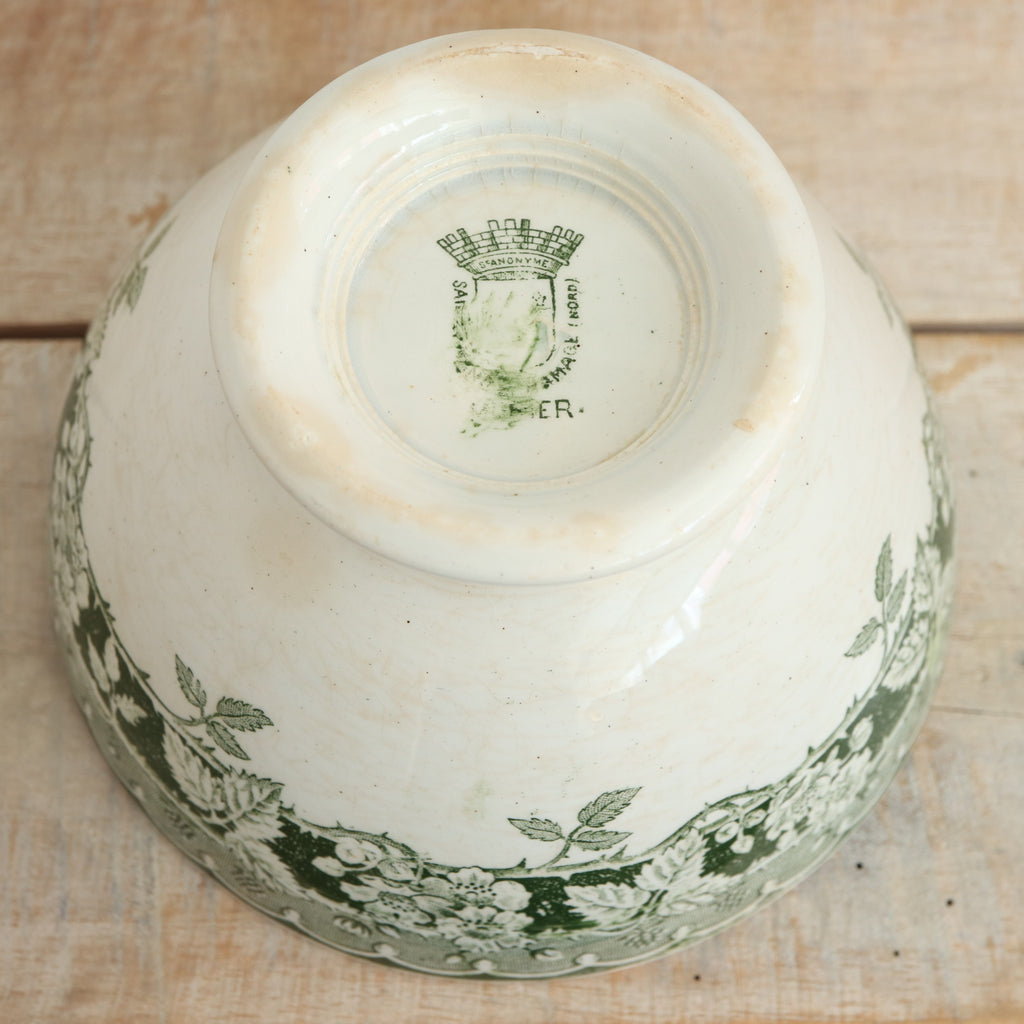 アンティーク カフェオレボウル サンタマン フランス MURIER ST.AMAND HAMAGE NORD FRANCE Antique Bowl