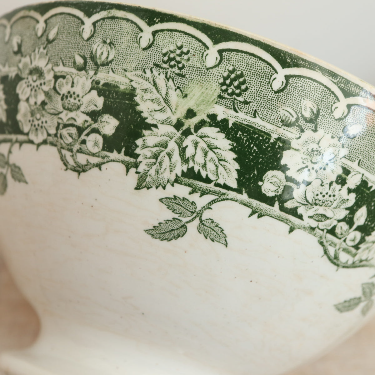 アンティーク カフェオレボウル サンタマン フランス MURIER ST.AMAND HAMAGE NORD FRANCE Antique Bowl