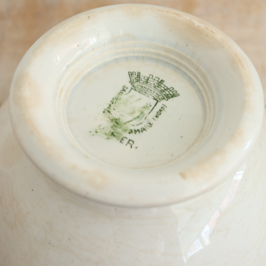 アンティーク カフェオレボウル サンタマン フランス MURIER ST.AMAND HAMAGE NORD FRANCE Antique Bowl